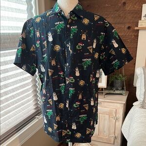 🎄 Denim & Flower Ricky Singh Men’s Christmas Shirt - Size L